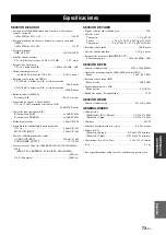 Preview for 309 page of Yamaha RX-V461 - AV Receiver Owner'S Manual