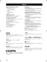 Preview for 6 page of Yamaha RX V463 - AV Receiver Owner'S Manual