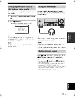 Предварительный просмотр 39 страницы Yamaha RX V463 - AV Receiver Owner'S Manual