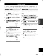 Предварительный просмотр 47 страницы Yamaha RX V463 - AV Receiver Owner'S Manual