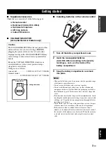 Preview for 5 page of Yamaha RX-V463 Owner'S Manual