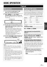 Preview for 25 page of Yamaha RX-V465 Owner'S Manual