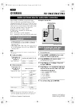 Preview for 76 page of Yamaha RX-V465 Owner'S Manual