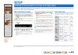 Preview for 44 page of Yamaha RX-V467 Owner'S Manual