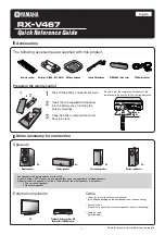 Yamaha RX-V467BL Quick Reference Manual предпросмотр