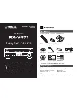 Preview for 109 page of Yamaha RX-V471 Owner'S Manual