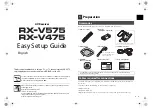 Предварительный просмотр 2 страницы Yamaha RX-V475 Setup Manual