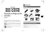 Preview for 42 page of Yamaha RX-V475 Setup Manual