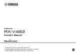 Yamaha RX-V483 Owner'S Manual preview