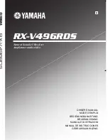 Yamaha RX-V496RDS Owner'S Manual preview