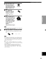 Preview for 21 page of Yamaha RX-V496RDS Owner'S Manual