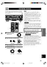 Предварительный просмотр 35 страницы Yamaha RX-V520 Owner'S Manual