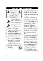 Preview for 2 page of Yamaha RX-V557 Owner'S Manual