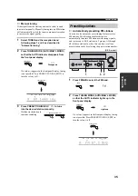 Preview for 39 page of Yamaha RX-V557 Owner'S Manual