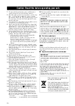 Preview for 2 page of Yamaha RX-V563 - AV Receiver Owner'S Manual