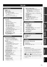 Preview for 3 page of Yamaha RX-V563 - AV Receiver Owner'S Manual