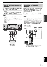 Предварительный просмотр 23 страницы Yamaha RX-V563 - AV Receiver Owner'S Manual