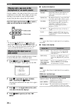 Предварительный просмотр 40 страницы Yamaha RX-V563 - AV Receiver Owner'S Manual