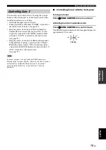 Предварительный просмотр 77 страницы Yamaha RX-V563 - AV Receiver Owner'S Manual