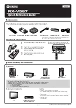 Preview for 1 page of Yamaha RX-V567 Quick Reference Manual