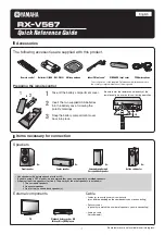 Preview for 1 page of Yamaha RX-V567BL Quick Reference Manual