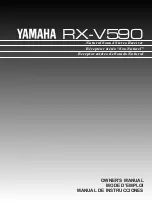 Предварительный просмотр 1 страницы Yamaha RX-V590 - AV Receiver - Dark Owner'S Manual