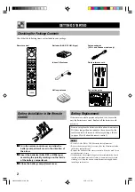 Предварительный просмотр 6 страницы Yamaha RX-V596 Owner'S Manual