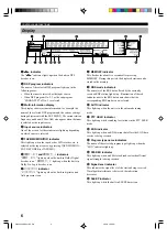 Preview for 8 page of Yamaha RX-V596RDS Owner'S Manual