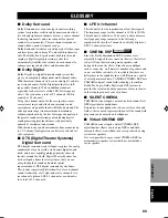 Preview for 71 page of Yamaha RX-V620RDS Owner'S Manual