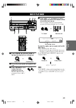 Предварительный просмотр 27 страницы Yamaha RX-V630 Owner'S Manual