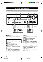 Preview for 6 page of Yamaha RX-V630RDS, DSP-AX630SE Owner'S Manual