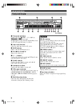 Preview for 10 page of Yamaha RX-V630RDS, DSP-AX630SE Owner'S Manual