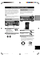 Preview for 23 page of Yamaha RX-V630RDS, DSP-AX630SE Owner'S Manual