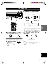 Preview for 25 page of Yamaha RX-V630RDS, DSP-AX630SE Owner'S Manual