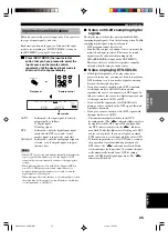 Preview for 27 page of Yamaha RX-V630RDS, DSP-AX630SE Owner'S Manual