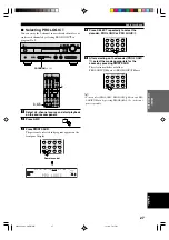 Preview for 29 page of Yamaha RX-V630RDS, DSP-AX630SE Owner'S Manual