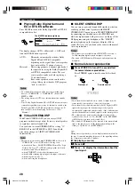 Preview for 30 page of Yamaha RX-V630RDS, DSP-AX630SE Owner'S Manual