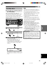 Preview for 37 page of Yamaha RX-V630RDS, DSP-AX630SE Owner'S Manual