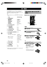 Preview for 44 page of Yamaha RX-V630RDS, DSP-AX630SE Owner'S Manual