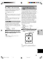 Preview for 47 page of Yamaha RX-V630RDS, DSP-AX630SE Owner'S Manual