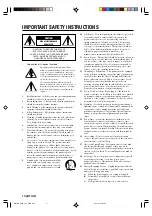 Preview for 2 page of Yamaha RX-V640 Owner'S Manual