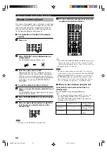 Preview for 54 page of Yamaha RX-V640 Owner'S Manual