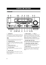 Preview for 6 page of Yamaha RX-V657 - AV Receiver Owner'S Manual