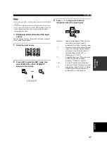 Preview for 39 page of Yamaha RX-V657 - AV Receiver Owner'S Manual