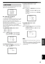 Preview for 87 page of Yamaha RX-V659 Owner'S Manual