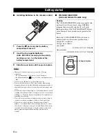 Preview for 6 page of Yamaha RX-V661 Owner'S Manual