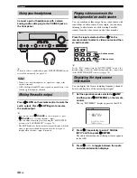 Preview for 42 page of Yamaha RX-V661 Owner'S Manual