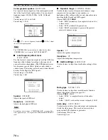 Preview for 76 page of Yamaha RX-V661 Owner'S Manual