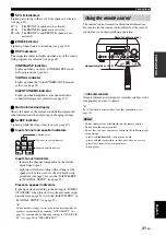 Preview for 35 page of Yamaha RX V663 - AV Receiver Owner'S Manual