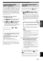 Preview for 67 page of Yamaha RX V663 - AV Receiver Owner'S Manual